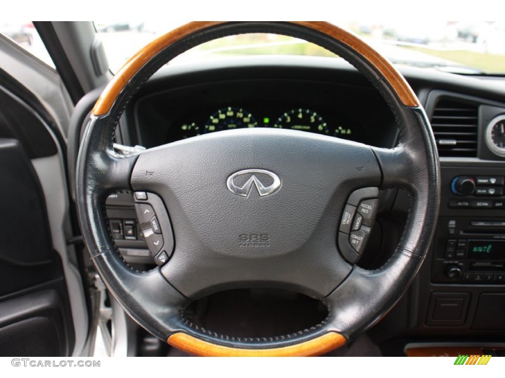 2003 Infiniti QX4 Standard QX4 Model Graphite Steering Wheel Photo #79213112