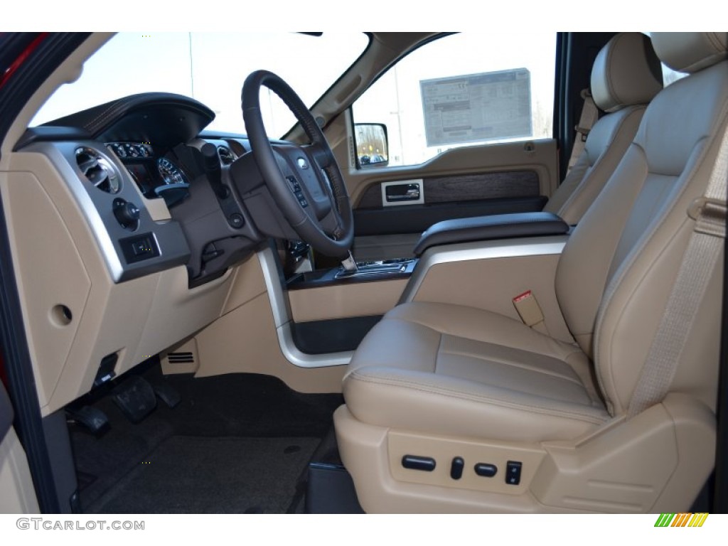 Adobe Interior 2013 Ford F150 Lariat SuperCrew 4x4 Photo #79214078