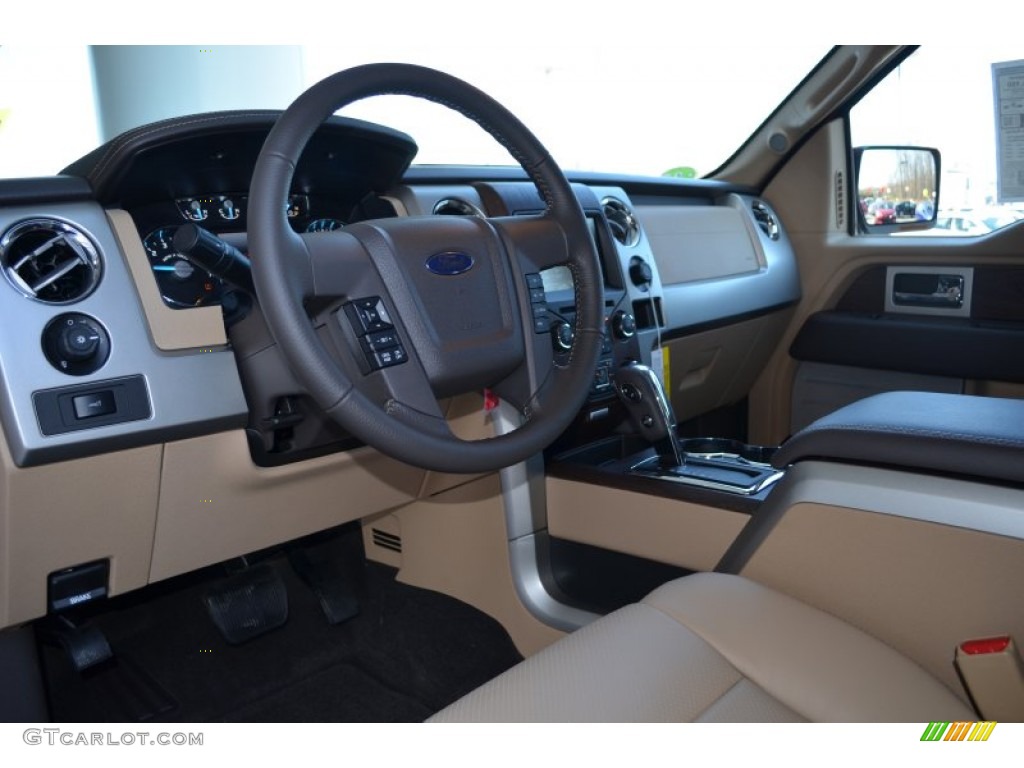 Adobe Interior 2013 Ford F150 Lariat SuperCrew 4x4 Photo #79214097