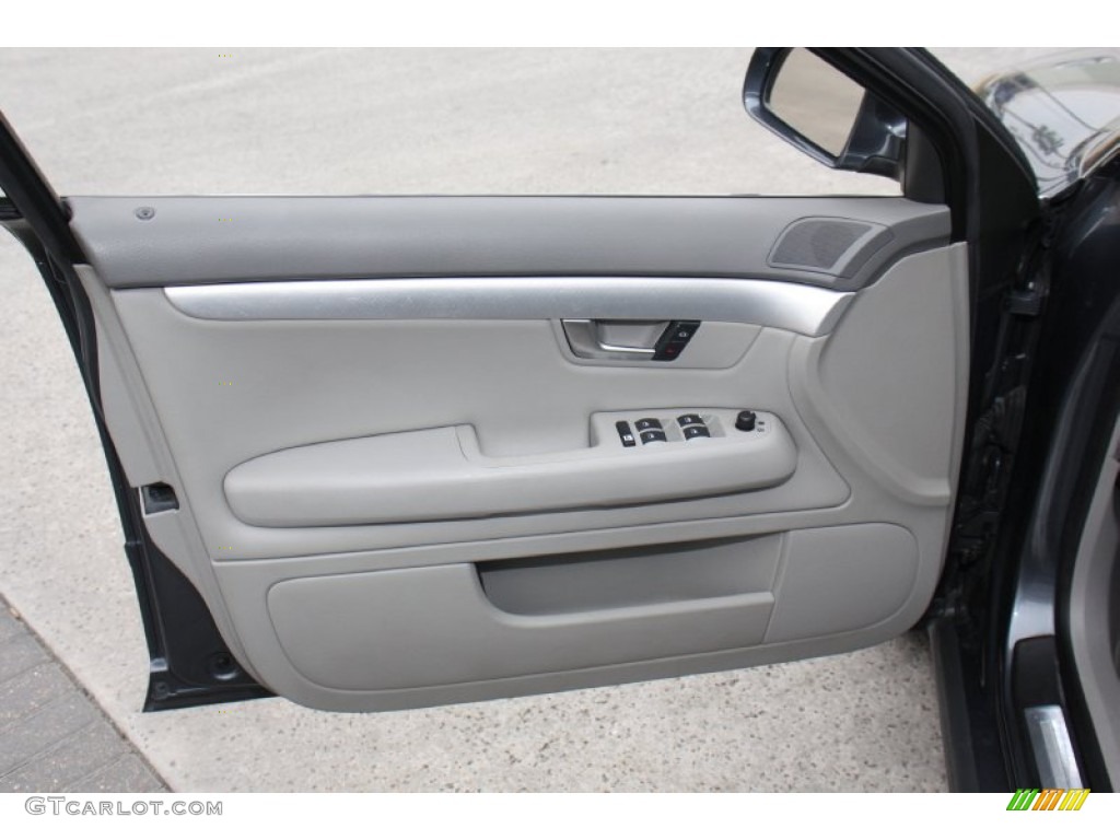 2005 Audi A4 2.0T Sedan Platinum Door Panel Photo #79215061