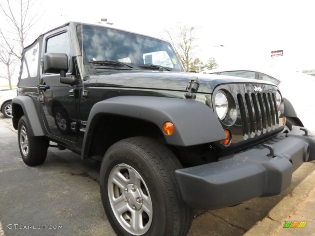 2011 Wrangler Sport 4x4 - Natural Green Pearl / Black photo #4