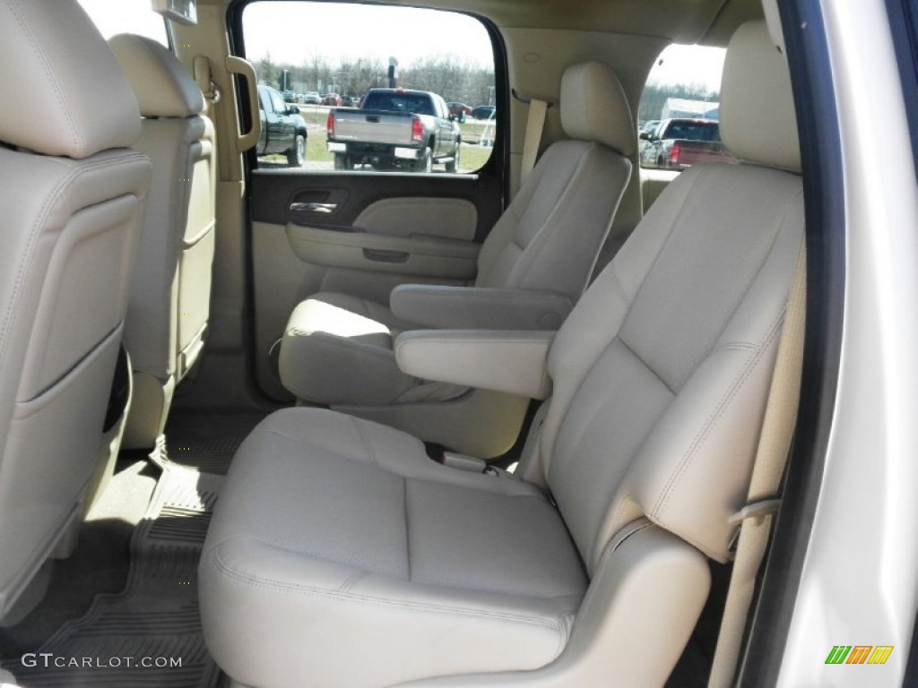 2013 Yukon XL Denali AWD - White Diamond Tricoat / Cocoa/Light Cashmere photo #24