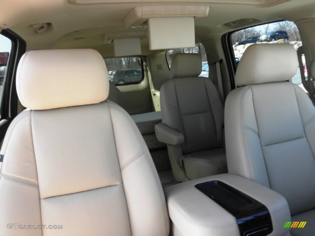 2013 Yukon XL Denali AWD - White Diamond Tricoat / Cocoa/Light Cashmere photo #34