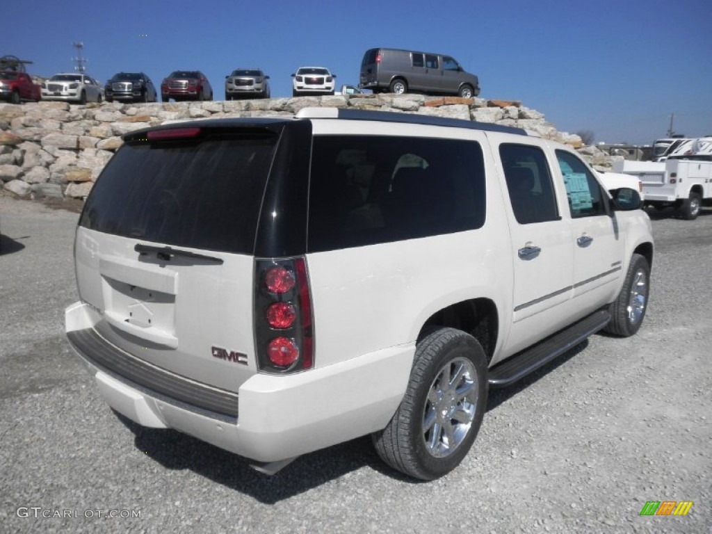 2013 Yukon XL Denali AWD - White Diamond Tricoat / Cocoa/Light Cashmere photo #36