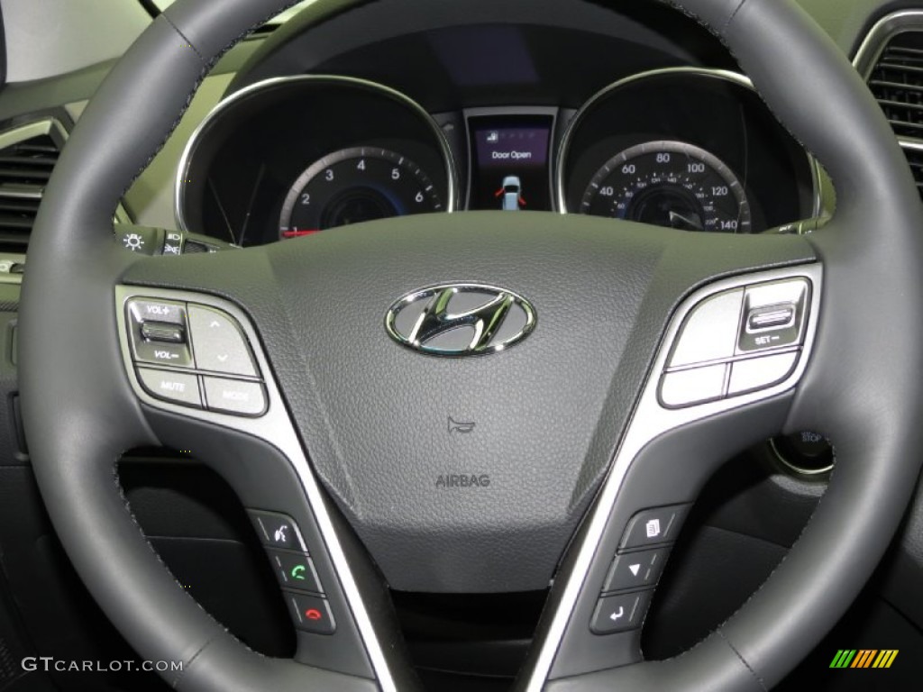 2013 Hyundai Santa Fe Sport 2.0T Gray Steering Wheel Photo #79215613