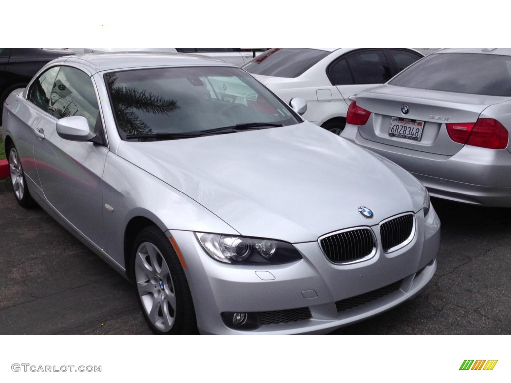 2010 3 Series 335i Convertible - Titanium Silver Metallic / Black photo #3