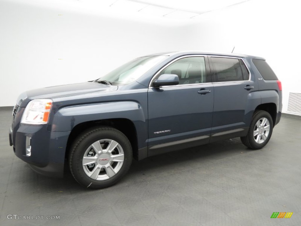Atlantis Blue Metallic 2013 GMC Terrain SLE Exterior Photo #79216763