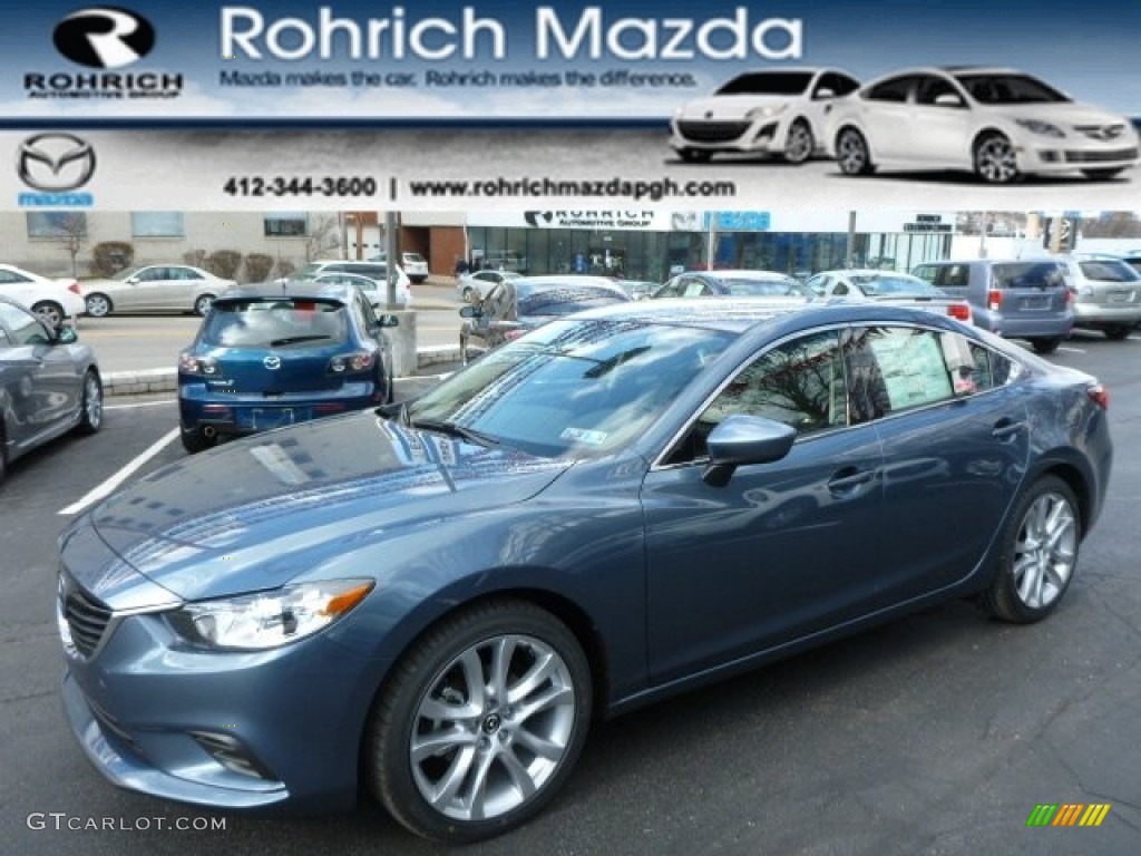 2014 MAZDA6 Touring - Blue Reflex Mica / Black photo #1