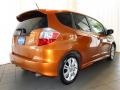 2011 Orange Revolution Metallic Honda Fit Sport  photo #3