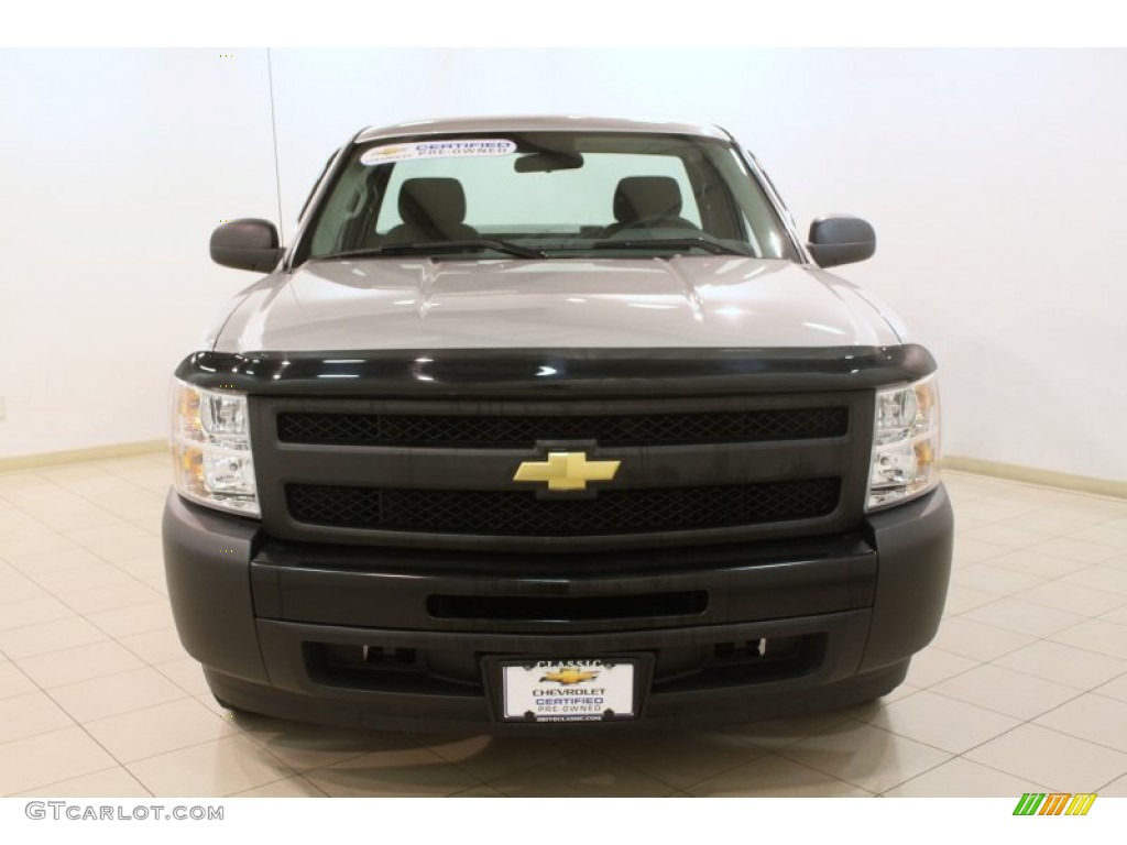 2011 Silverado 1500 Regular Cab - Sheer Silver Metallic / Dark Titanium photo #2