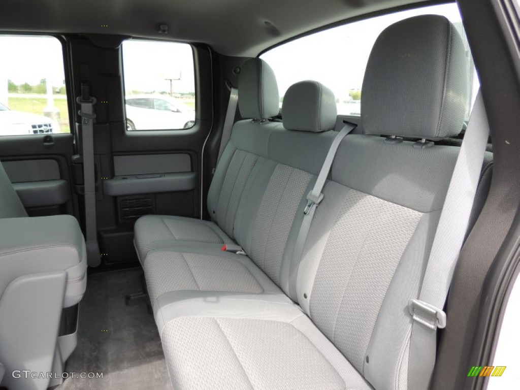 2011 F150 XL SuperCab 4x4 - Oxford White / Steel Gray photo #10