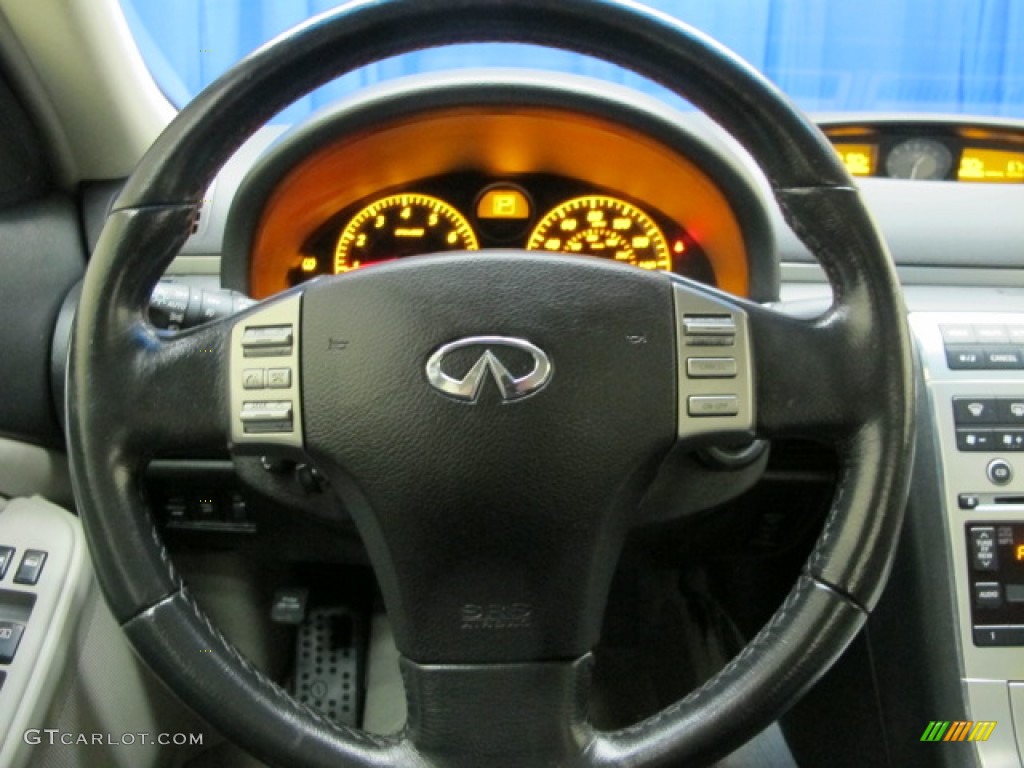 2006 Infiniti G 35 x Sedan Stone Steering Wheel Photo #79219822