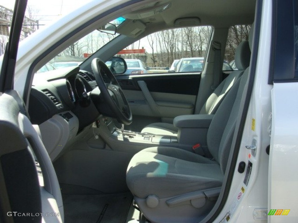 2010 Highlander V6 4WD - Blizzard White Pearl / Ash photo #7