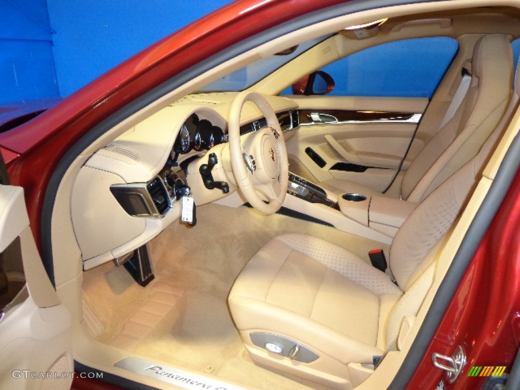 2011 Panamera 4 - Ruby Red Metallic / Luxor Beige photo #22