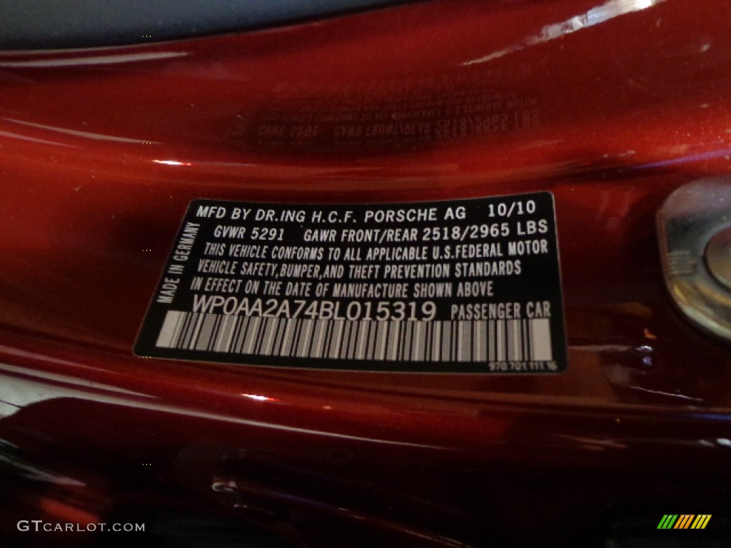 2011 Panamera 4 - Ruby Red Metallic / Luxor Beige photo #28