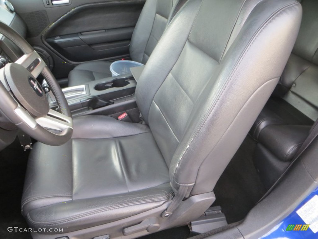 2005 Mustang V6 Premium Convertible - Sonic Blue Metallic / Dark Charcoal photo #27