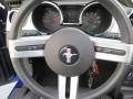 Dark Charcoal 2005 Ford Mustang V6 Premium Convertible Steering Wheel
