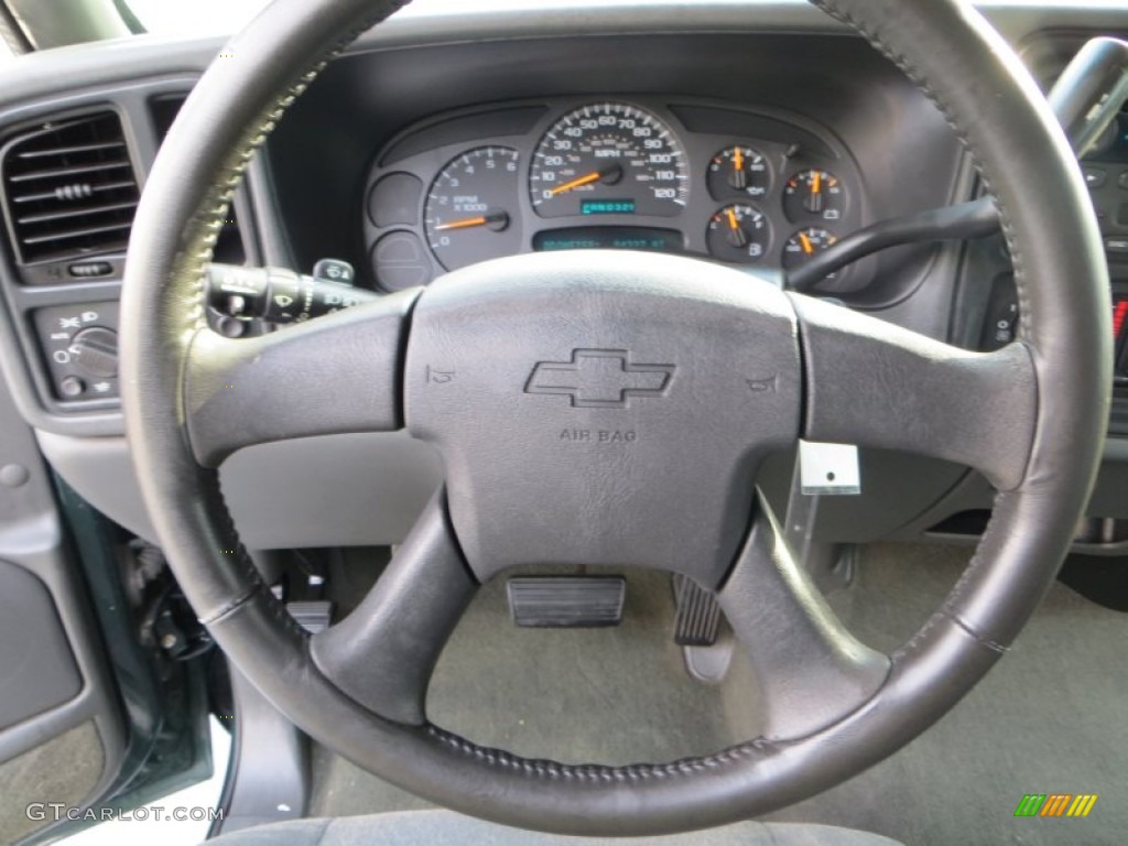 2004 Silverado 1500 LS Extended Cab - Dark Green Metallic / Dark Charcoal photo #47