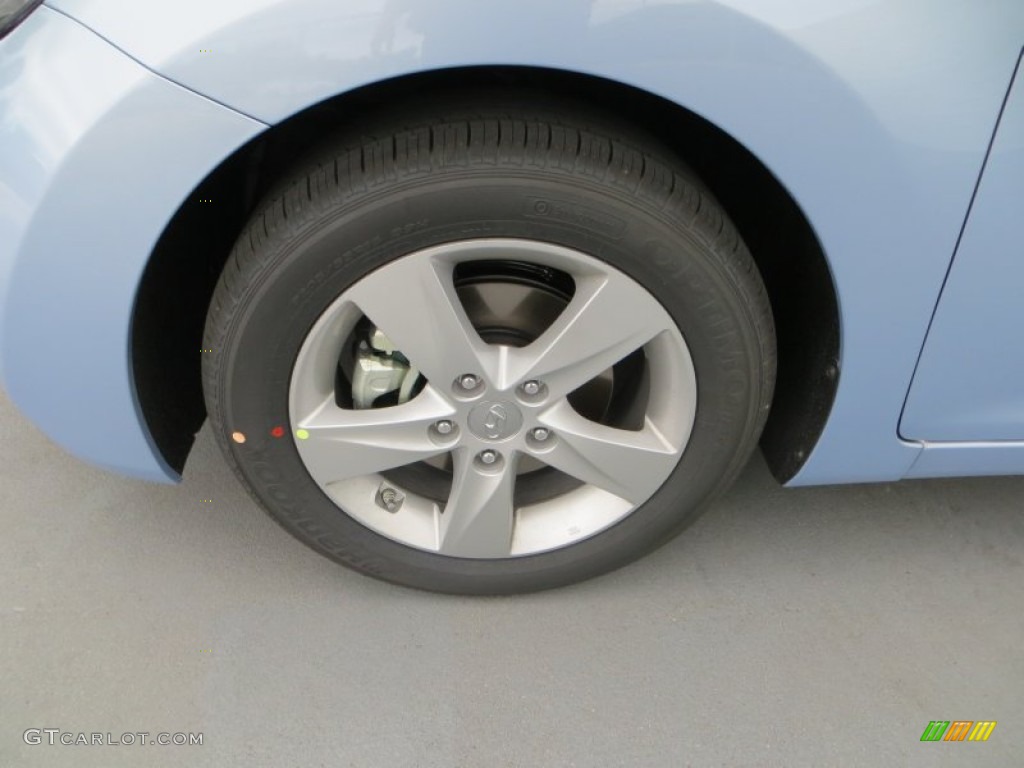 2013 Elantra GLS - Blue Sky Metallic / Beige photo #12