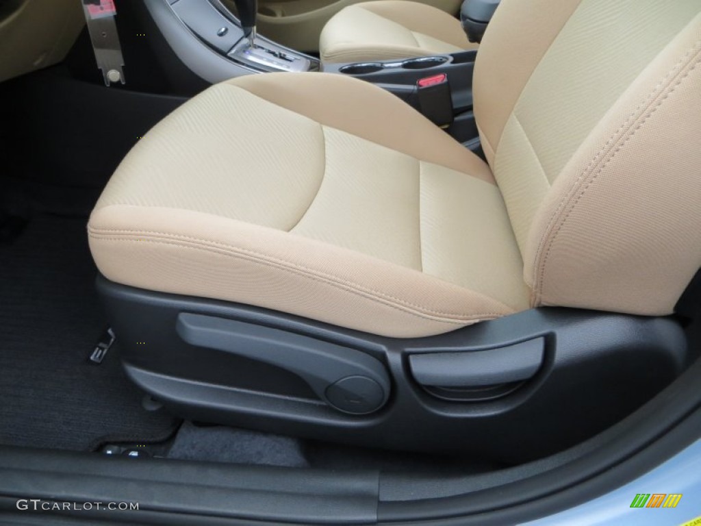 2013 Elantra GLS - Blue Sky Metallic / Beige photo #22