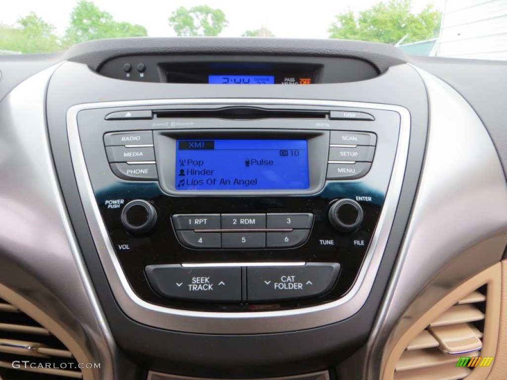 2013 Elantra GLS - Blue Sky Metallic / Beige photo #25