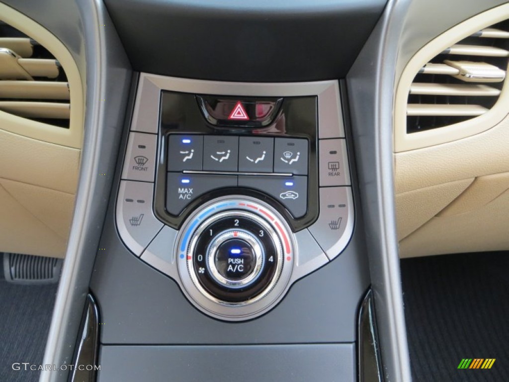 2013 Elantra GLS - Blue Sky Metallic / Beige photo #26