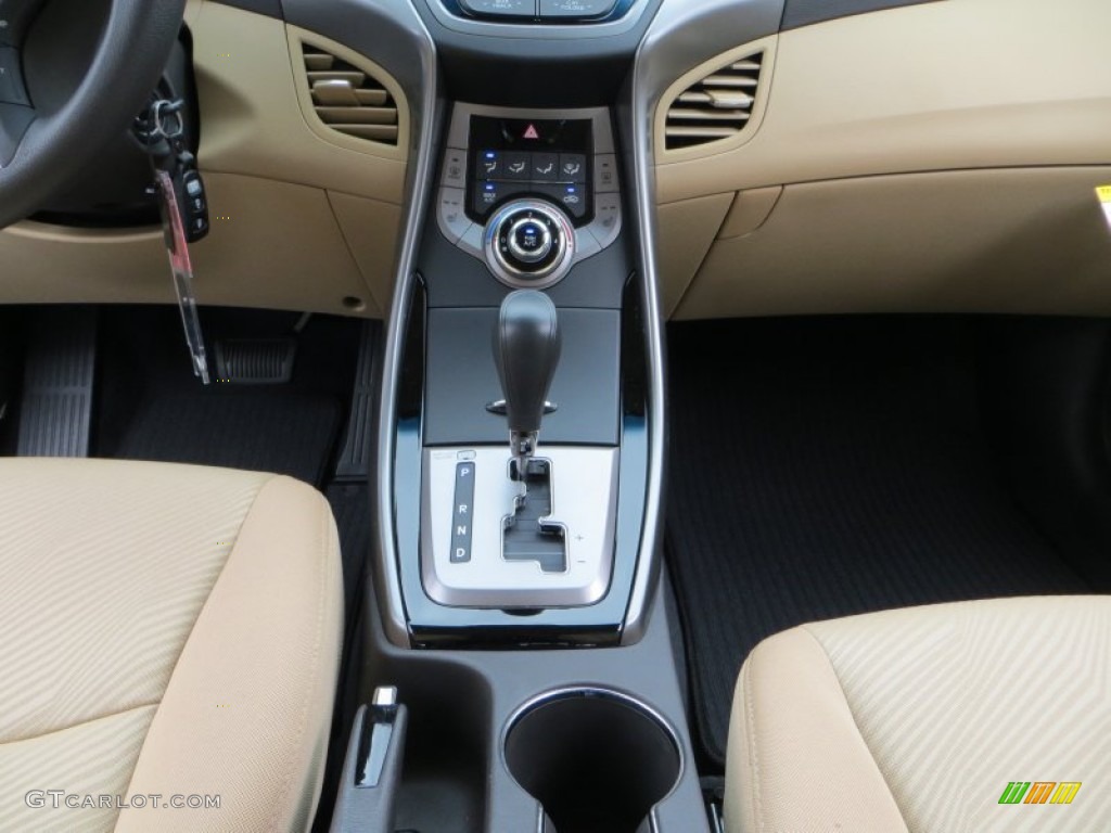 2013 Elantra GLS - Blue Sky Metallic / Beige photo #27