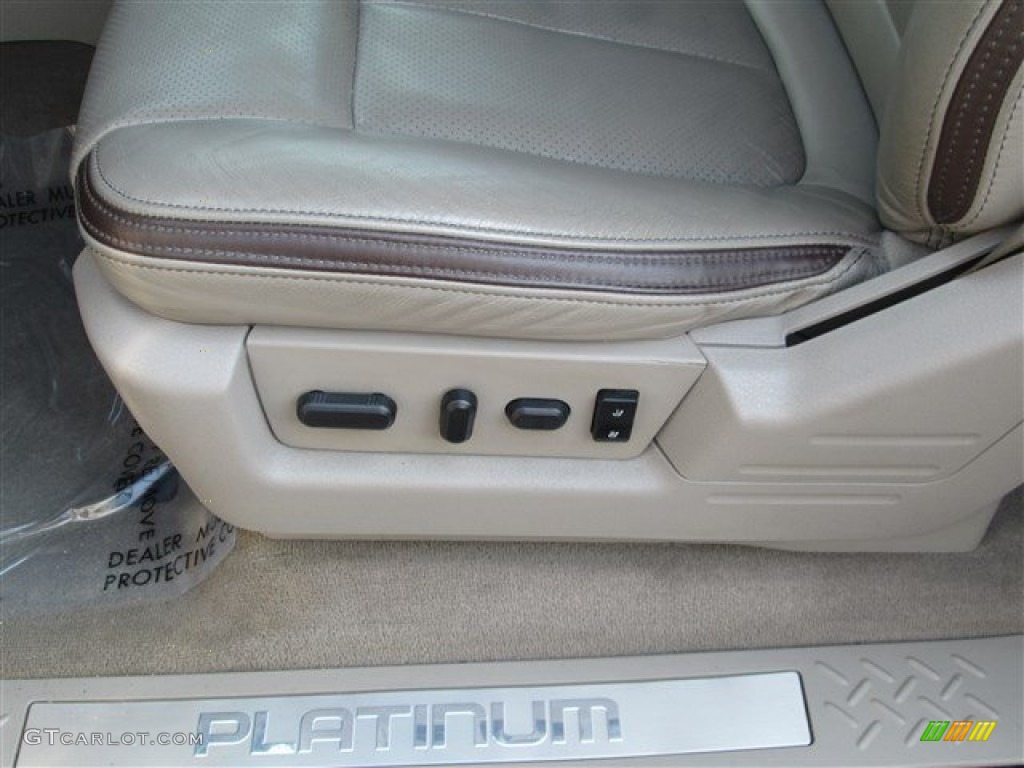 2009 F150 Platinum SuperCrew 4x4 - Sterling Grey Metallic / Medium Stone Leather/Sienna Brown photo #13