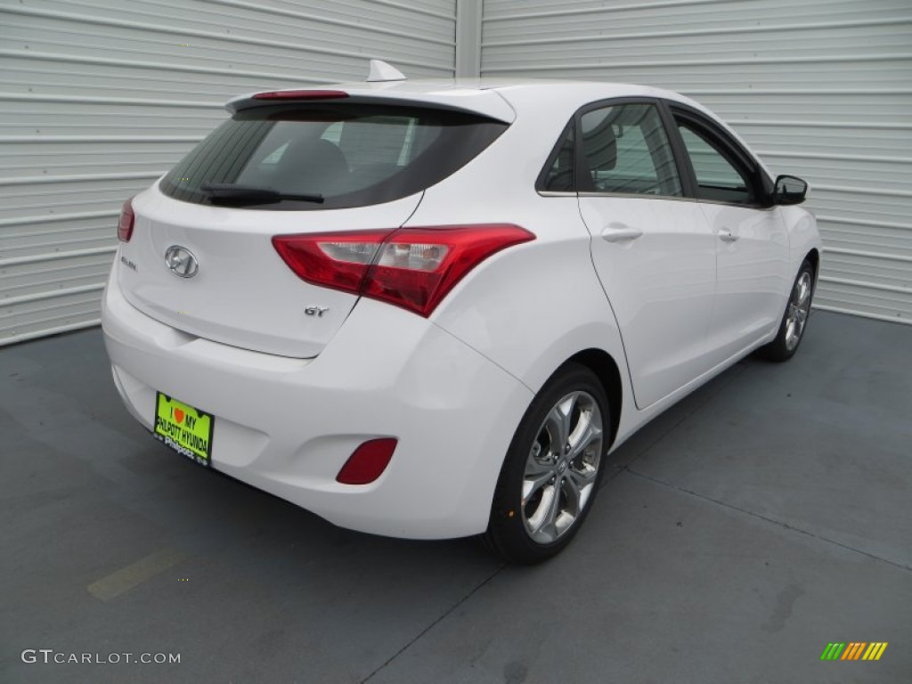2013 Elantra GT - Monaco White / Black photo #4