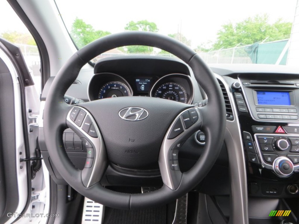 2013 Elantra GT - Monaco White / Black photo #30