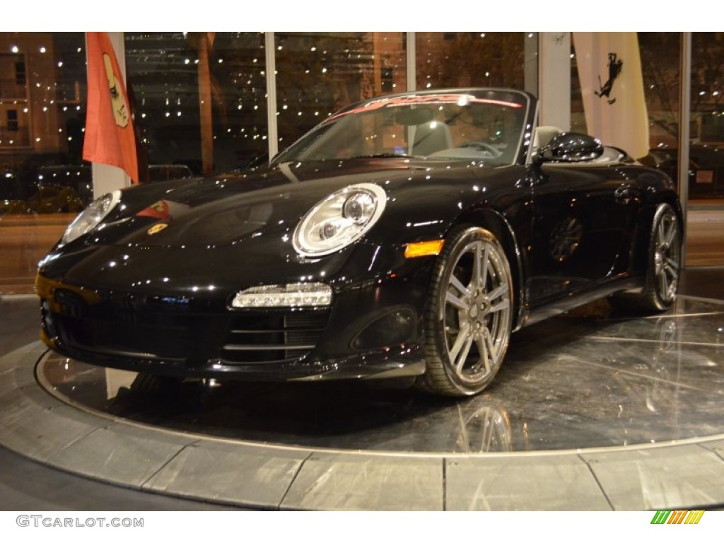 2012 911 Black Edition Cabriolet - Black / Black photo #3