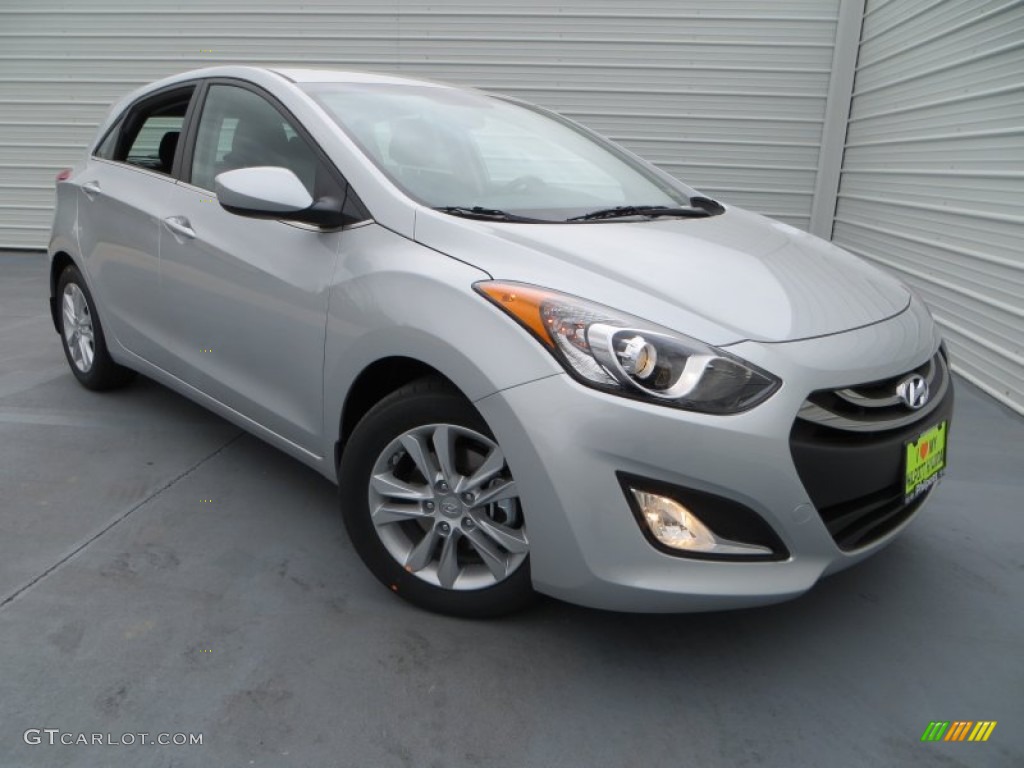 2013 Elantra GT - Shimmering Air Silver / Black photo #2