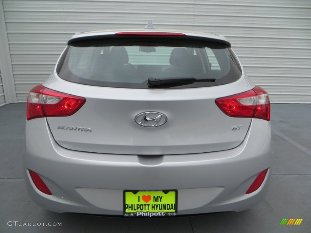 2013 Elantra GT - Shimmering Air Silver / Black photo #5