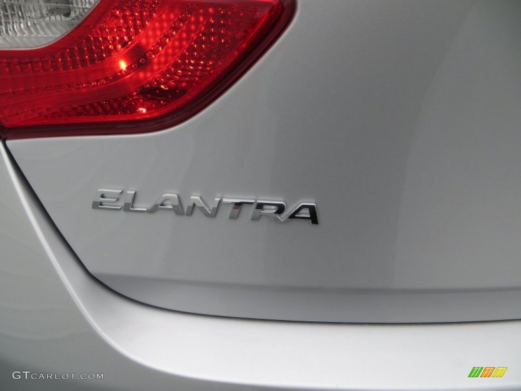 2013 Elantra GT - Shimmering Air Silver / Black photo #6