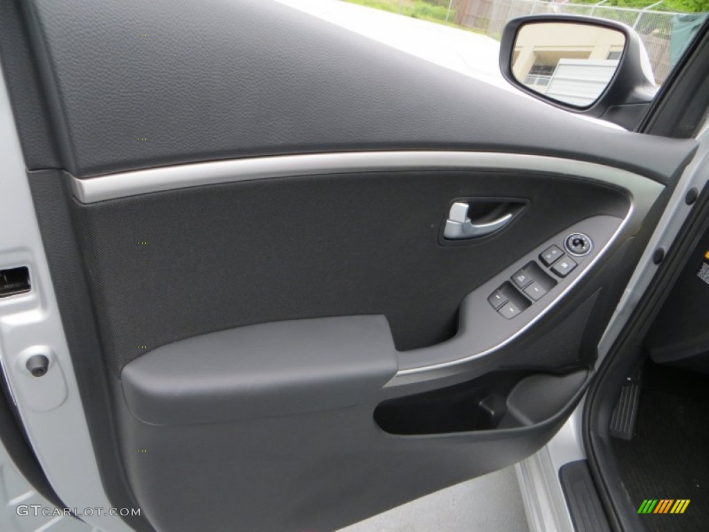 2013 Elantra GT - Shimmering Air Silver / Black photo #21