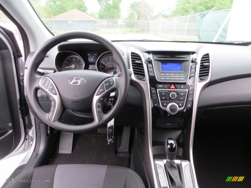 2013 Elantra GT - Shimmering Air Silver / Black photo #24