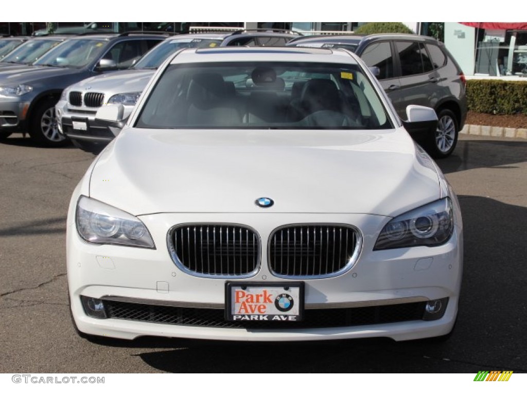 2012 7 Series 750i xDrive Sedan - Alpine White / Black photo #2