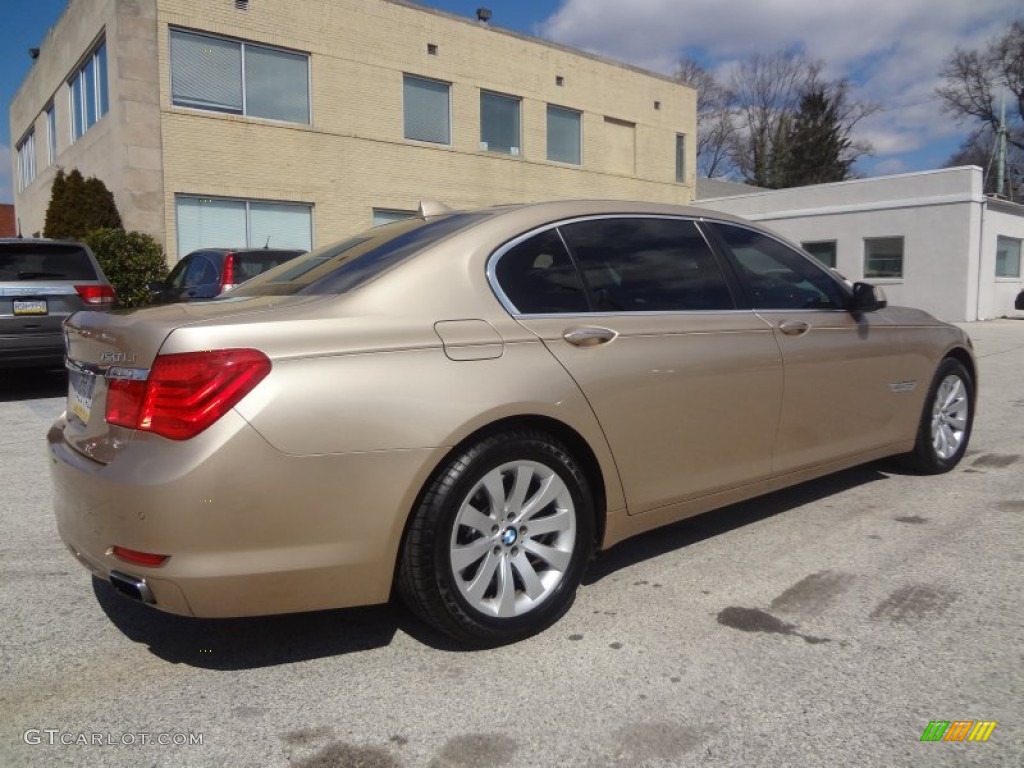 Milano Beige Metallic 2010 BMW 7 Series 750Li xDrive Sedan Exterior Photo #79230703