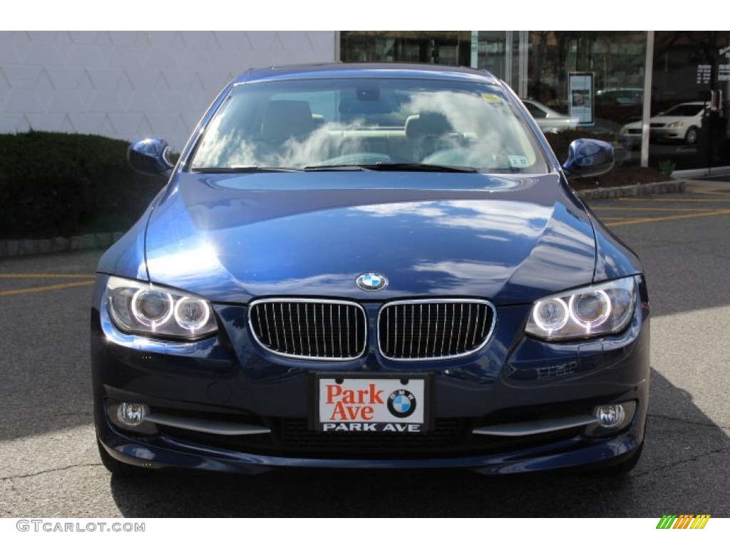 2012 3 Series 335i xDrive Coupe - Deep Sea Blue Metallic / Cream Beige photo #2
