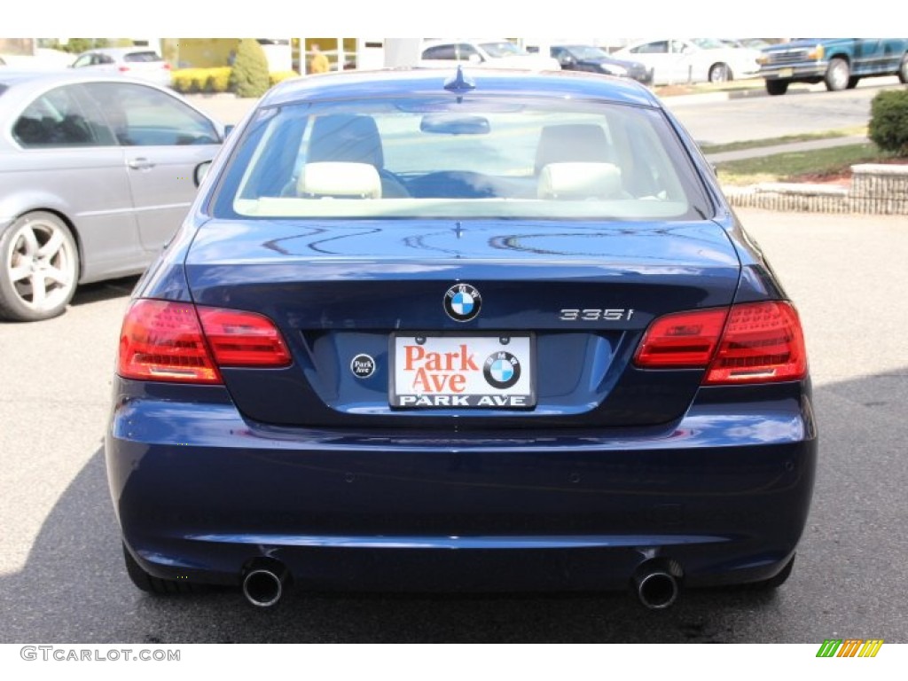 2012 3 Series 335i xDrive Coupe - Deep Sea Blue Metallic / Cream Beige photo #6