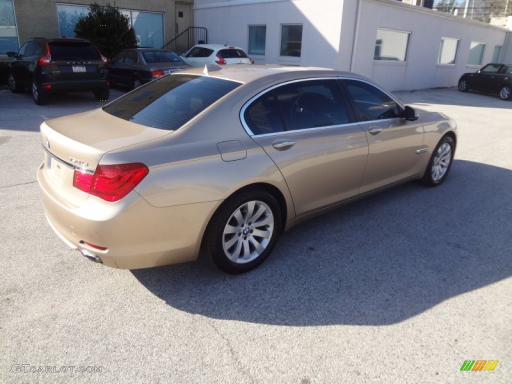 2010 7 Series 750Li xDrive Sedan - Milano Beige Metallic / Saddle/Black Nappa Leather photo #19