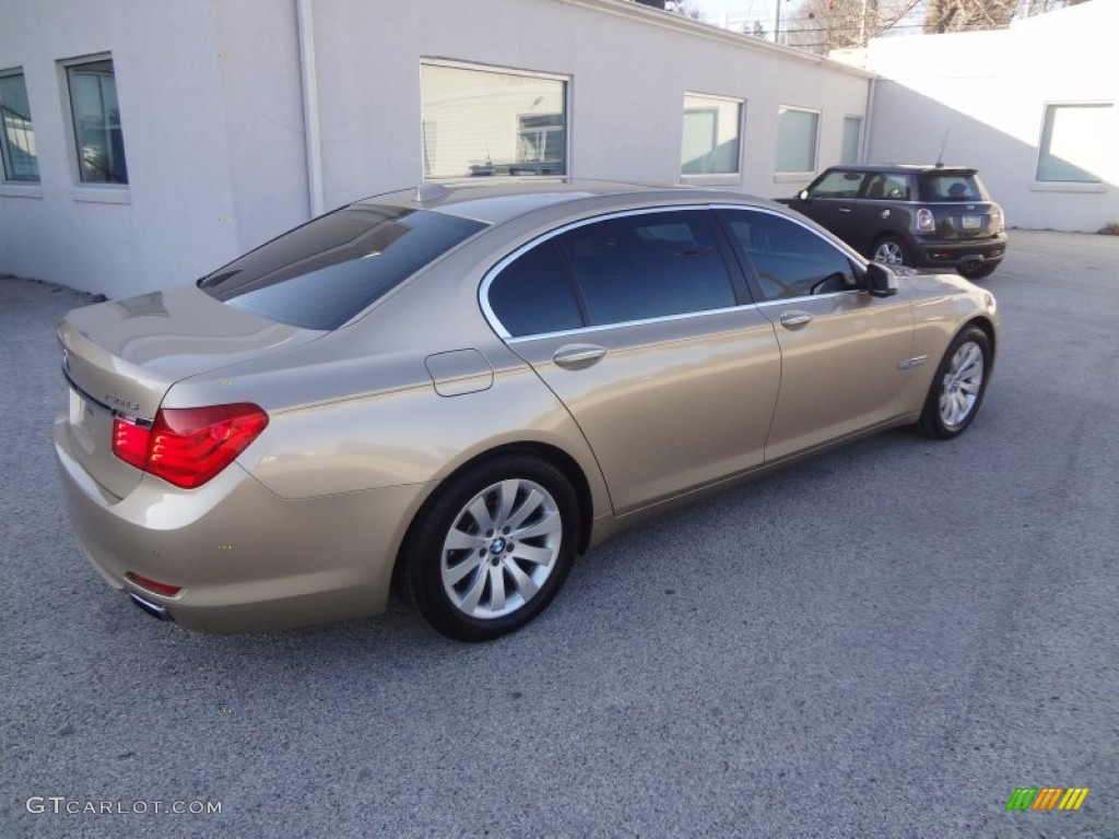 2010 7 Series 750Li xDrive Sedan - Milano Beige Metallic / Saddle/Black Nappa Leather photo #23
