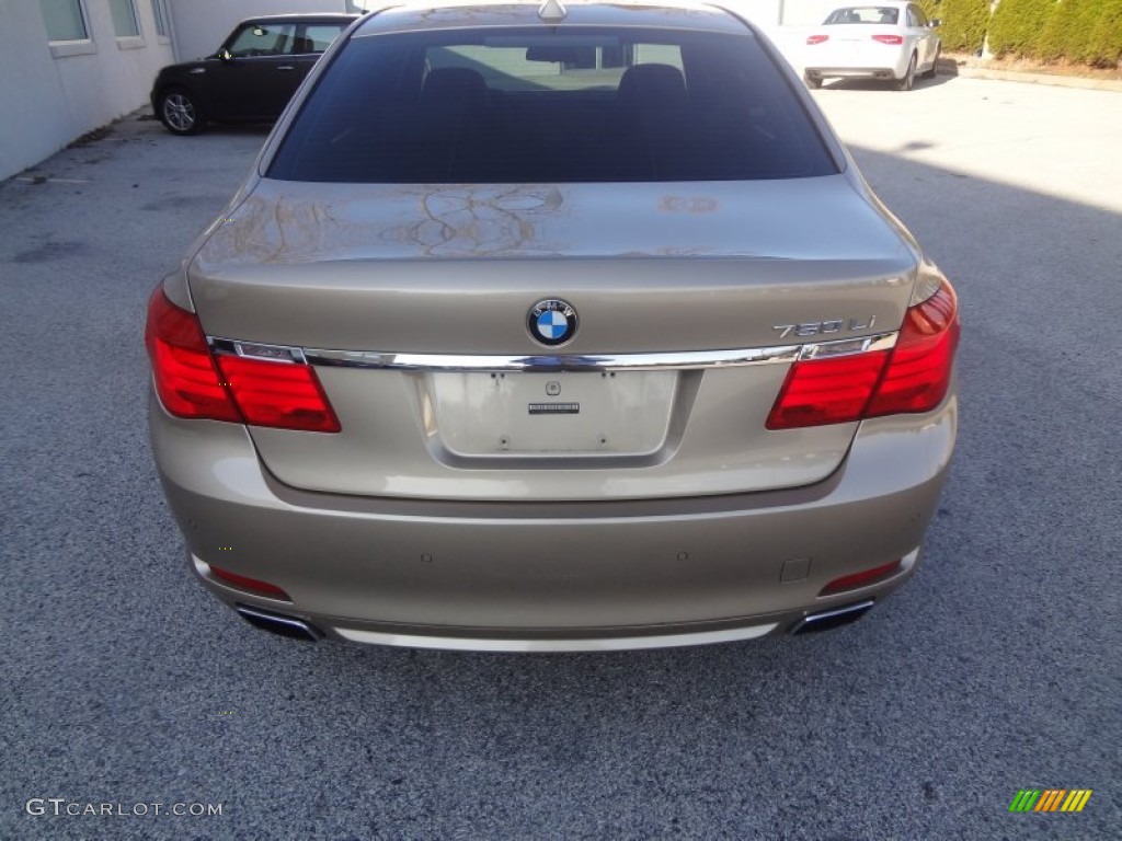 2010 7 Series 750Li xDrive Sedan - Milano Beige Metallic / Saddle/Black Nappa Leather photo #24