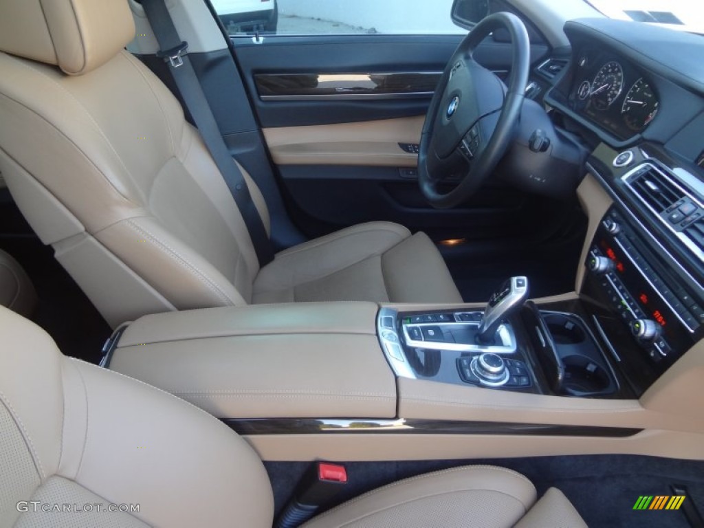 2010 7 Series 750Li xDrive Sedan - Milano Beige Metallic / Saddle/Black Nappa Leather photo #37