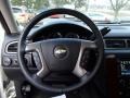 Ebony 2012 Chevrolet Tahoe LTZ 4x4 Steering Wheel