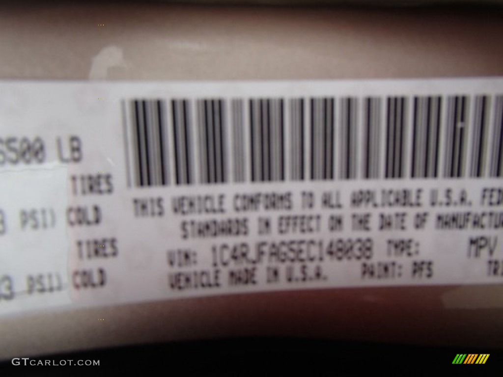 2014 Grand Cherokee Laredo 4x4 - Cashmere Pearl / New Zealand Black/Light Frost photo #20