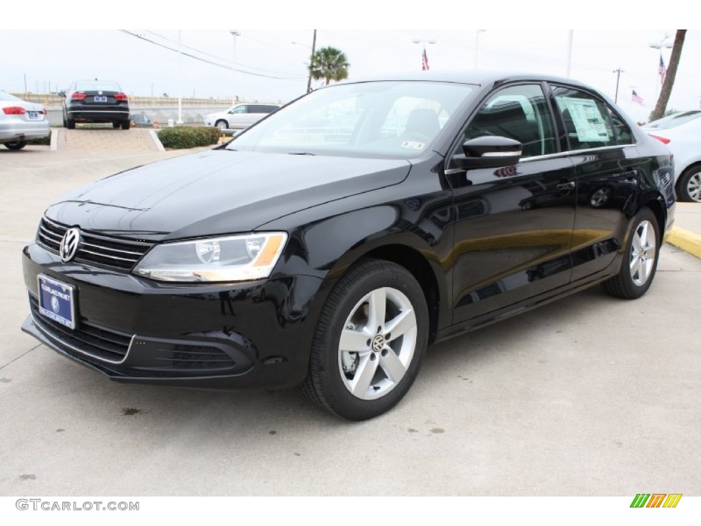 2013 Jetta TDI Sedan - Black Uni / Titan Black photo #3