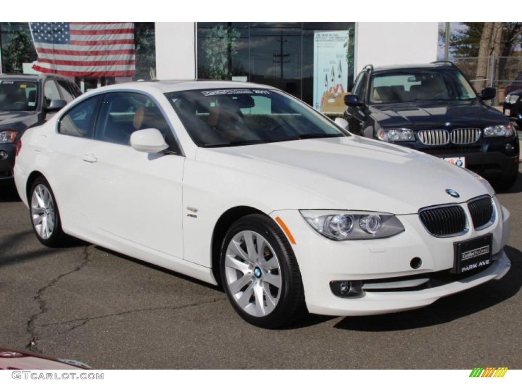 2011 3 Series 328i xDrive Coupe - Alpine White / Saddle Brown Dakota Leather photo #3