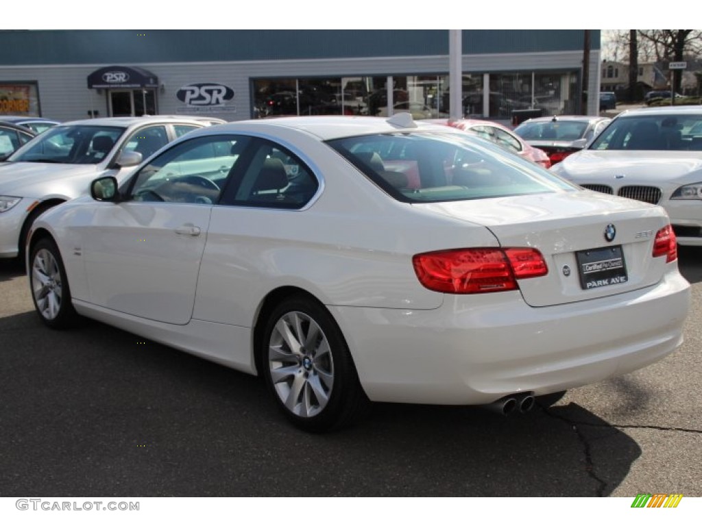 2011 3 Series 328i xDrive Coupe - Alpine White / Saddle Brown Dakota Leather photo #7