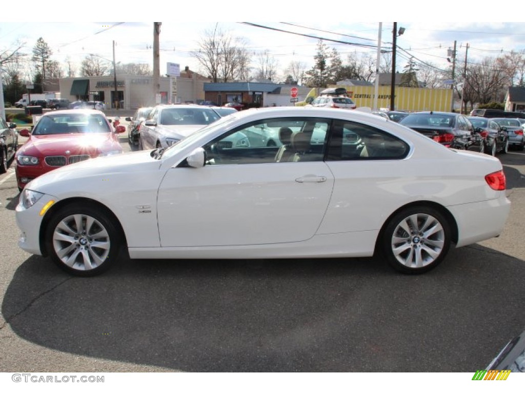 2011 3 Series 328i xDrive Coupe - Alpine White / Saddle Brown Dakota Leather photo #8